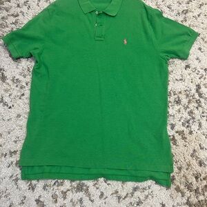 Polo by Ralph Lauren Vibrant Green Men Classic Fit Short Sleeve Polo Shirt XLT